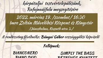 Jótékonysági hangverseny Rafajnaújfalu segítésére